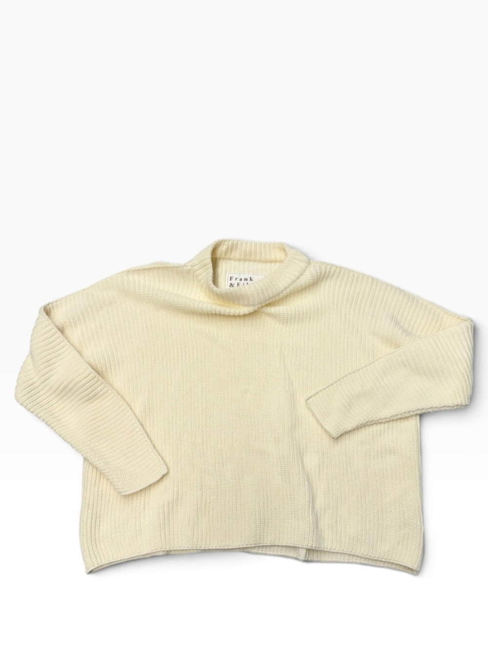 Frank & Eileen Sweater Women's Size M in Cream Pullover Like New